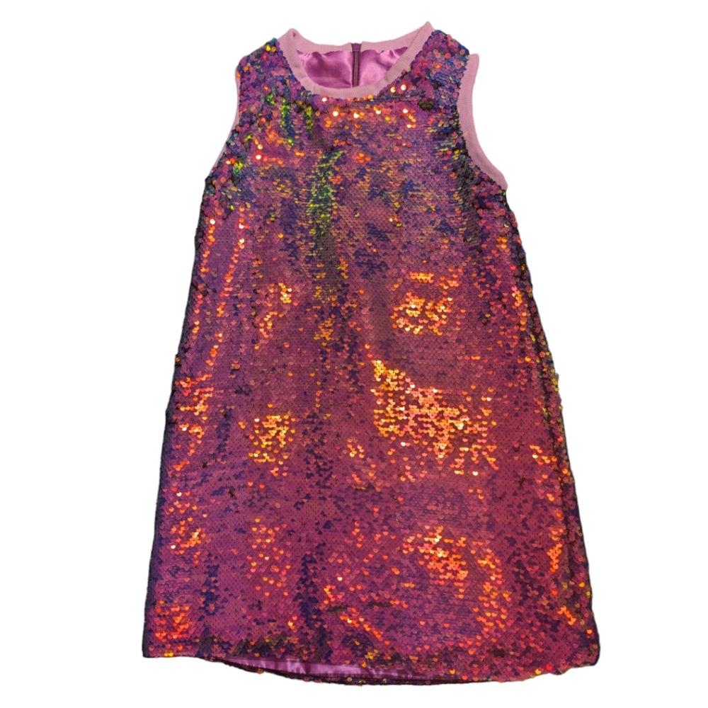 Lola The Boys Kids Flip Sequin Shift Dress Size 8